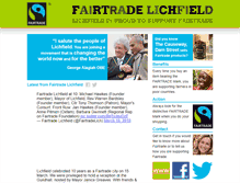 Tablet Screenshot of fairtradelichfield.org.uk